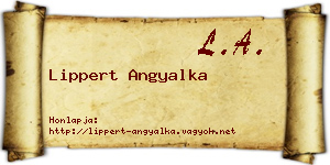 Lippert Angyalka névjegykártya